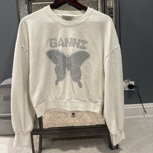 Ganni Butterfly Crewneck